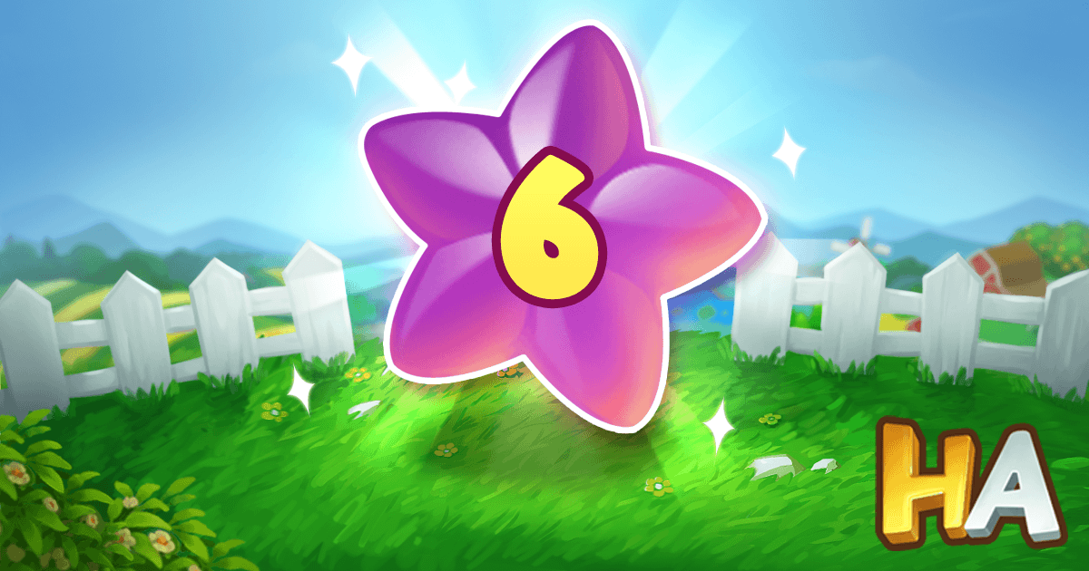   Maristella  ha appena raggiunto il Livello 6 su Happy Acres!