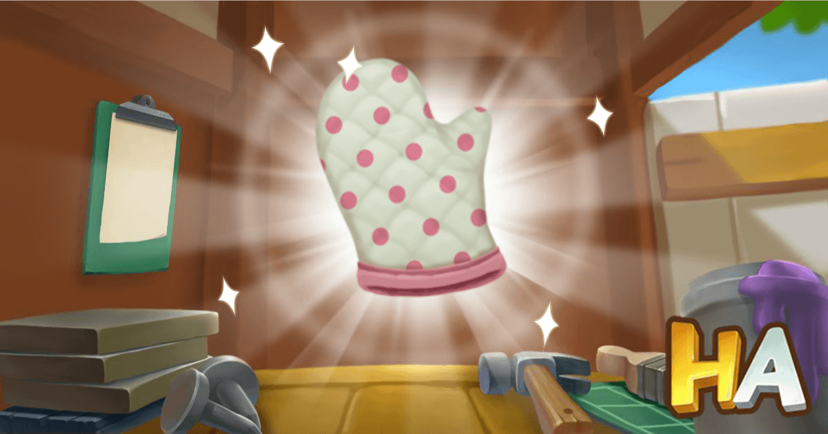   Pode me emprestar um pouco de Luva de Cozinha?