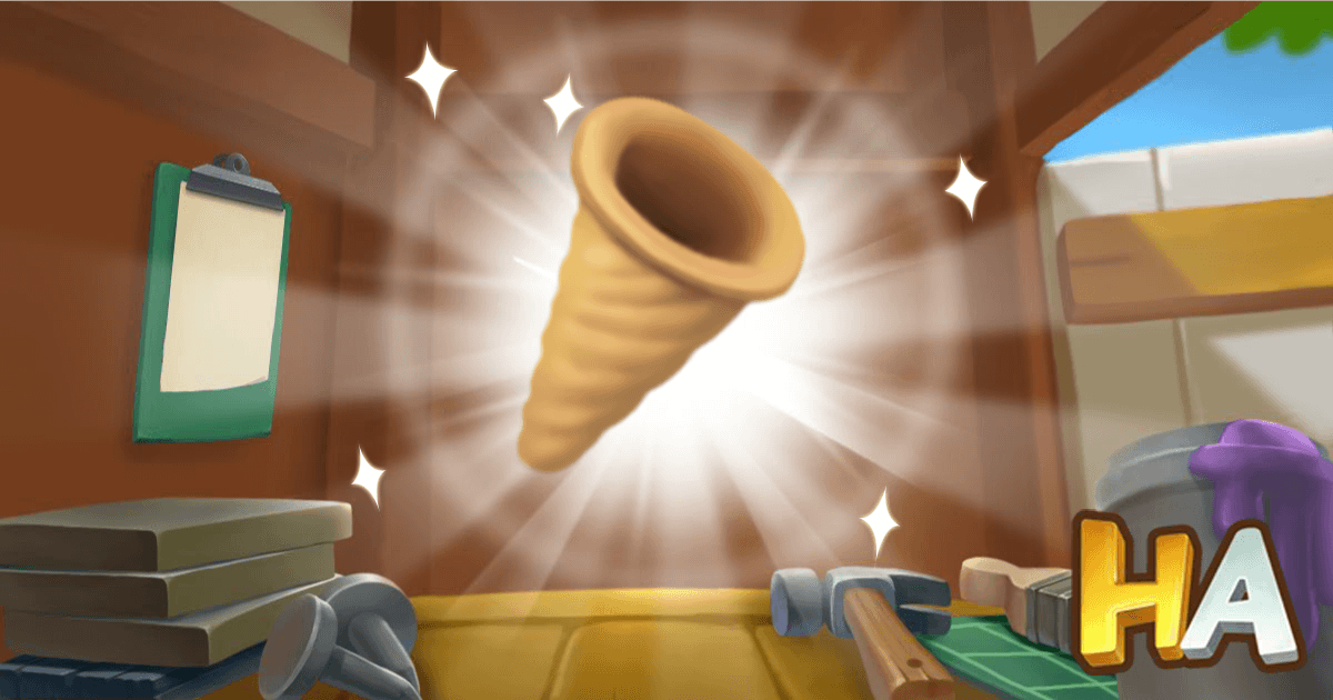   Can you lend me an extra Ice Cream Cone?